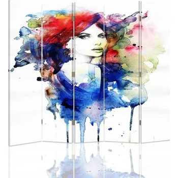 Paraván Paraván Feeby 5-křídlý, oboustranný, vícebarevný, 180 x 170 cm