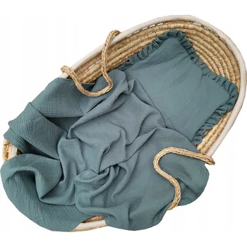 Polštář LETNÍ sada mušelínových zavinovačka polštář s volánky 90x90