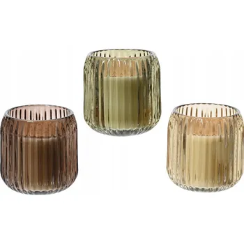 Svíčka SVÍČKA Kulatá parafínová svíčka ve skle VONNÁ dekorativní 7x3cm