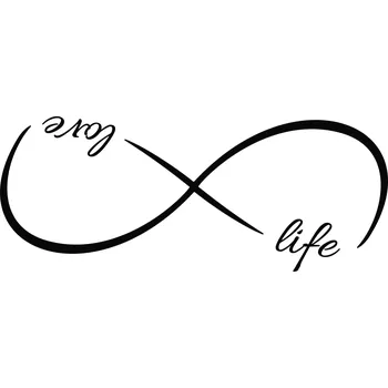 Samolepící dekorace Samolepka na stěnu nekonečno INFINITY 90 cm