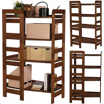 Dílenský regál Dřevěný skladový regál Wamar 120,8 x 72 x 44 cm, nosnost 35 kg na polici