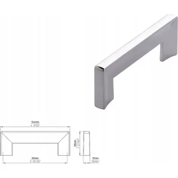 Úchytka nábytku SIRO 2183-104ZN1 Nábytková úchytka lesklý chrom