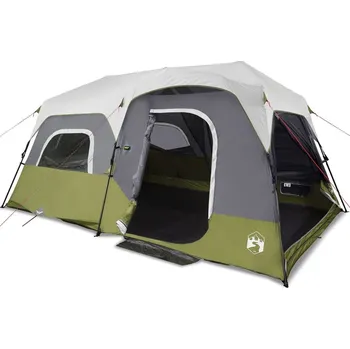 Stan OMAXI Rodinný stan s LED pro 9 osob světle modrý rychloupínací 312180