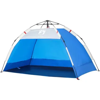 Stan OMAXI Plážový stan 2 osoby azurově modrý rychloupínací nepromokavý 458019