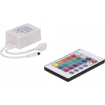 Příslušenství pro LED osvětlení LED ovladač Prescot RGB 12V 3x1A 24-tlačítkový IR