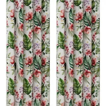 Obraz ZATEMŇOVACÍ ZÁVĚS DO OBÝVACÍHO POKOJE KVĚTINOVÝ VZOR ARROZ 140x270