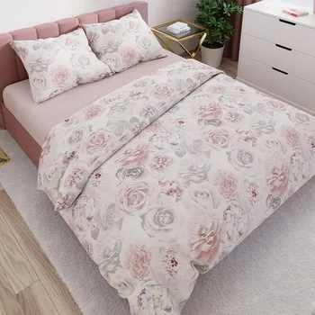 Povlečení Povlečení 220x200 Bavlněný satén Rosario Květiny Růže
