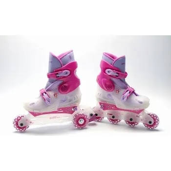 Kolečkové brusle KOLEČKOVÉ BRUSLE / KOLEČKOVÉ BRUSLE Nastavitelné B-RR142 RŮŽOVÉ 3W1 L 38-41