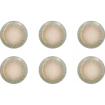 Talíř LUBIANA BOSS Sada Talířů 6 Ks Dezertní Talíř Mělký 20,5 cm 9017 OXIDO