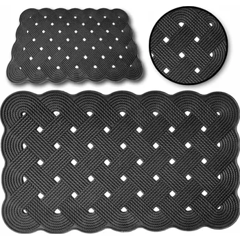 Rohožka GUMOVÁ ROHOŽKA PŘED DVEŘE NA BOTY VSTUPNÍ ČISTICÍ ZÓNA 45x75 cm