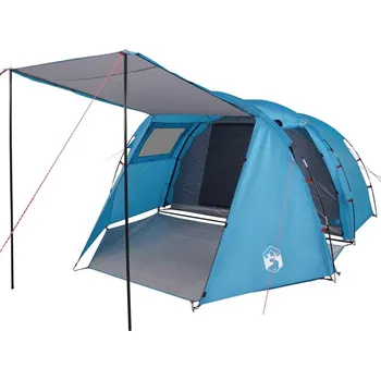 Stan OMAXI Kempingový stan tunel pro 4 osoby modrý nepromokavý 208667