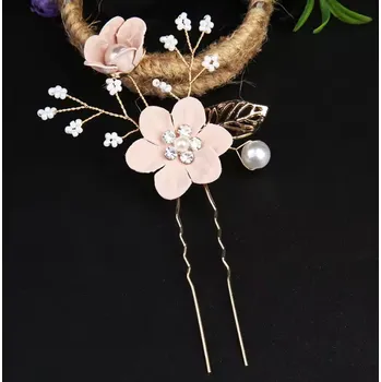 Souprava šperků B-TOP vlásenky KVĚT s perlou 63128