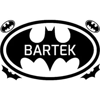 Samolepící dekorace Samolepka na zeď Batman se jménem dítěte - dekorace