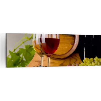 Obraz Velký obraz do obýváku 160x50 sud vína moderní na plátně obrazy