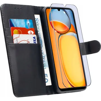 Pouzdro na mobilní telefon Flipové pouzdro KrainaGSM pro Xiaomi Redmi 13C, černé