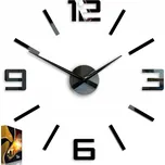 Nástěnné hodiny ModernClock černé 60 cm