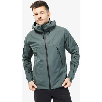 Pánská vesta QUECHUA Pánská turistická nepromokavá bunda MH 500 2XL ZELENÁ