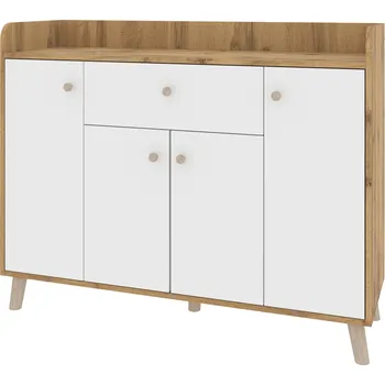 Komoda Slevadoma Komoda K-4+1 PETRO Barva: dub tacho + bílá