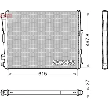 Chladič motoru Chladič, chlazení motoru DENSO DRM05123