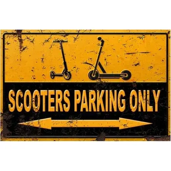 Obraz Cedule Parking - Scooters parking only