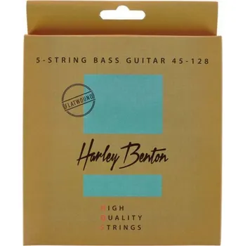 Struna pro hudební nástroj Struny pro 5strunnou baskytaru 45-128 Flatwound