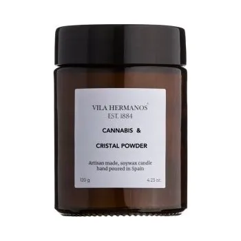 Svíčka Sójová vonná svíčka Cannabis & Crystal Powder Vila Hermanos 1 ks