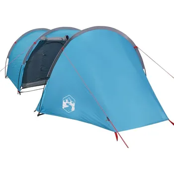 Stan OMAXI Kempingový stan tunel pro 4 osoby modrý nepromokavý 208636