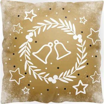 Polštář POVLEČENÍ NA POLŠTÁŘ 40x40 VELUR VÁNOČNÍ DEKORAČNÍ SAMETOVÉ NA POLŠTÁŘEK