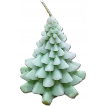 Svíčka Ručně vyráběná vonná sójová svíčka - stromeček, Vánoce