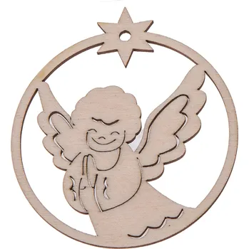 Vánoční ozdoba Ozdoba na stromeček vánoční koule ANDĚLÍČEK DECOUPAGE P12