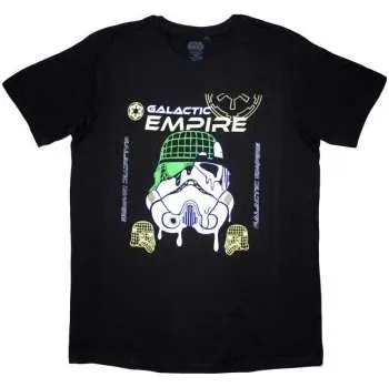 Merch Star Wars: Star Wars Unisex T-shirt: Galactic Empire Melted Mask (xx-large) XXL