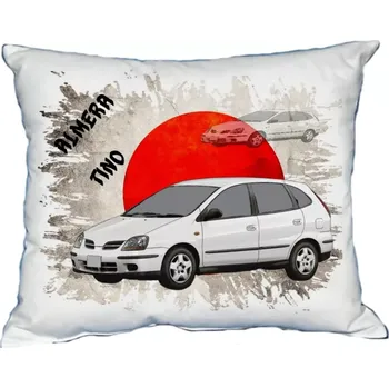 Povlak na dekorativní polštářek Polštářek s osobním autem Nissan Almera Tino (Polštářek s osobním autem )