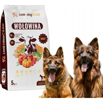 Krmivo pro psa Krmivo pro psy Look4dog care hovězí maso bez obilovin, kuřecí maso plus taurin 5 kg