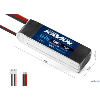 RC náhradní díl KAVAN Li-Po 4500mAh/11,1V 40/80C 50,0Wh