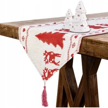 ubrus VÁNOČNÍ BĚHOUN NA STŮL UBRUS ŠTĚDROVEČERNÍ SVÁTKY