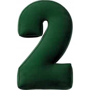 Polštář Polštář s čísly YellowTipi 2, lahvově zeleň