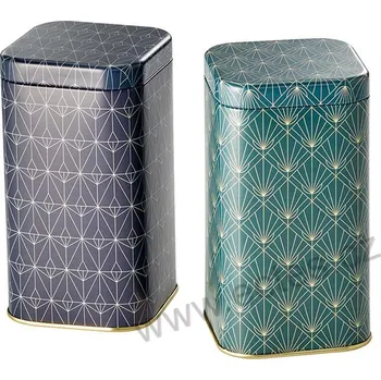 Dóza na potraviny ChaCult ABDO plechová dóza na čaj 7419 ornamenty | 2-MIX