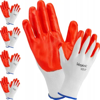 Pracovní rukavice 5 párů PRACOVNÍ RUKAVICE Ochranné rukavice s povrstvením ODOLNÉ Velikost 8 "
