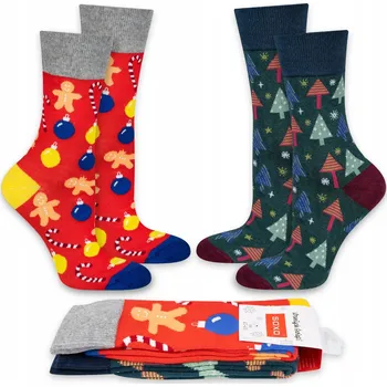 Pánské ponožky SOXO pánské ponožky vánoční stromečky a ozdoby