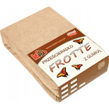 Prostěradlo Froté prostěradlo s gumou 200x220 béžové KARO