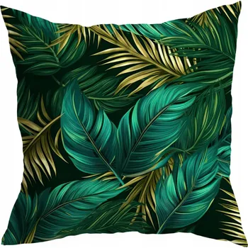 Povlak na dekorativní polštářek POVLEČENÍ NA DEKORAČNÍ POLŠTÁŘ 45x45 CM LISTY OZDOBNÉ 354