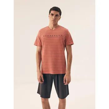 Pánská móda Pyžamo Henderson Premium 42635 Deli kr/r M-3XL měď M