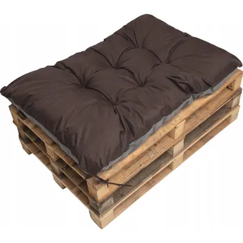 Polštář Polštář na paletu/ podlahový, 120x50, hnědý, polštář zahradní
