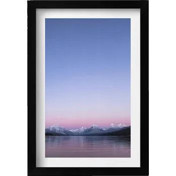 Obraz Dekorativní obraz v rámu na zeď Krajina hor a jezera minimalismus 20x30 cm