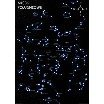 Obraz Plakát Souhvězdí hvězd bez rámu 50 x 70 cm