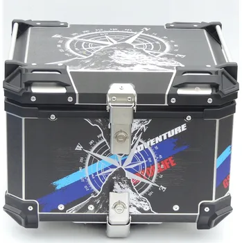 Zavazadlo na motocykl HLINÍKOVÝ CENTRÁLNÍ KUFR 55L