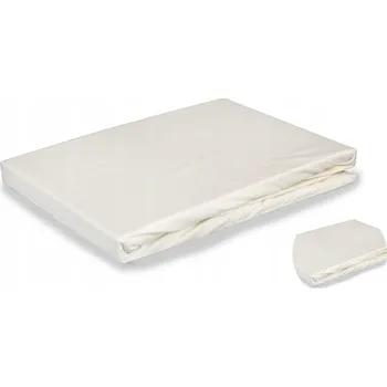 Prostěradlo PROSTĚRADLO 120x200 CM S GUMOU ECRU NA VYSOKOU MATRACE BAVLNA 100%