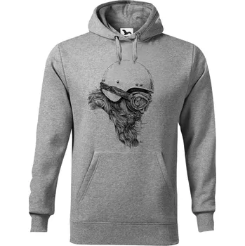 Dámská mikina Mikina - Motorkář Barva: Šedá (12), Velikost: XXL, Střih: Pánské