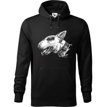 Dámská mikina Mikina - Anglický bulteriér Barva: Černá (01), Velikost: XXL, Střih: Pánské