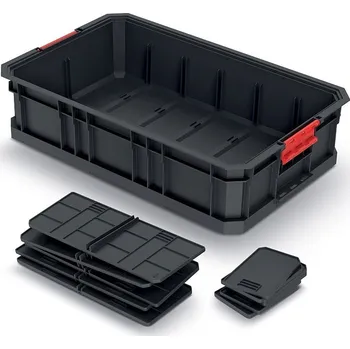 Prosperplast Modular Solution s přepážkami 52 x 32,7 x 12,5 cm černý/červený Prosperplast Modular Solution s přepážkami 52 x 32,7 x 12,5 cm černý/červený